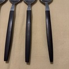 Vintage Ekco Eterna  Flatware 4 Pc Wood Look Handle Stainless Teaspoons — photo 3
