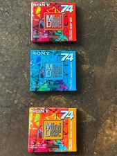 Sony MiniDisc Mini Disc Color Collection 74 Minutes NEW SEALED Ruby Red MDW-74
