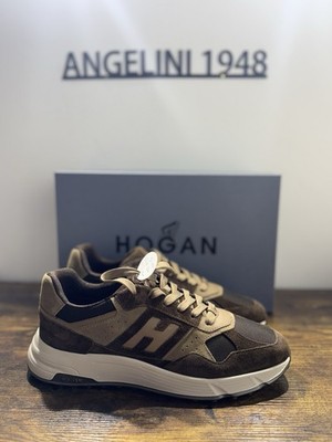 Hogan Hyperlight Sportschuhe Veloursleder Brown Memory Foam Eff '' Herren 40.5