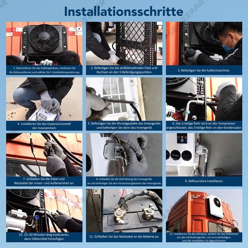 Parkklimaanlage Elektrische 24V Klimaanlage Für LKW PKW Wohnmobil Wohnwagen - Bild 11 von 15