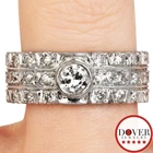 Estate 1.00ct Diamond Platinum Semi Eternity Wide Band Ring 8.5 Grams NR