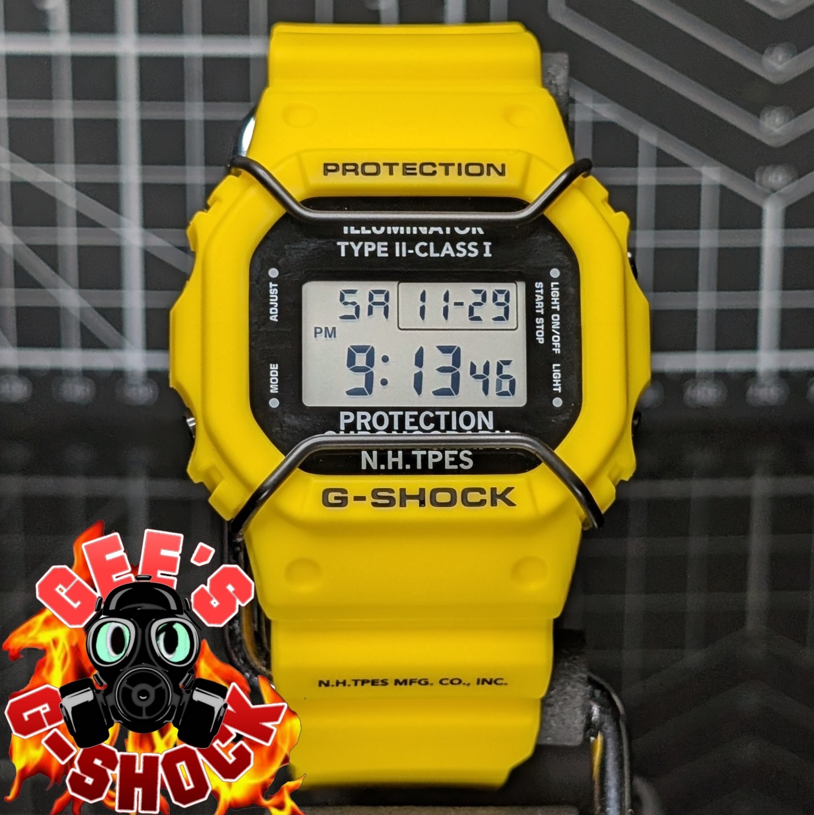 Casio G-Shock N. HOOLYWOOD DW-5600 w/ Bullbars Yellow Black Square DW-5600NH22-9