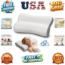 Cervical Neck Pillow for Pain Relief - Ergonomic Side Sleeper Pillow for Deep...