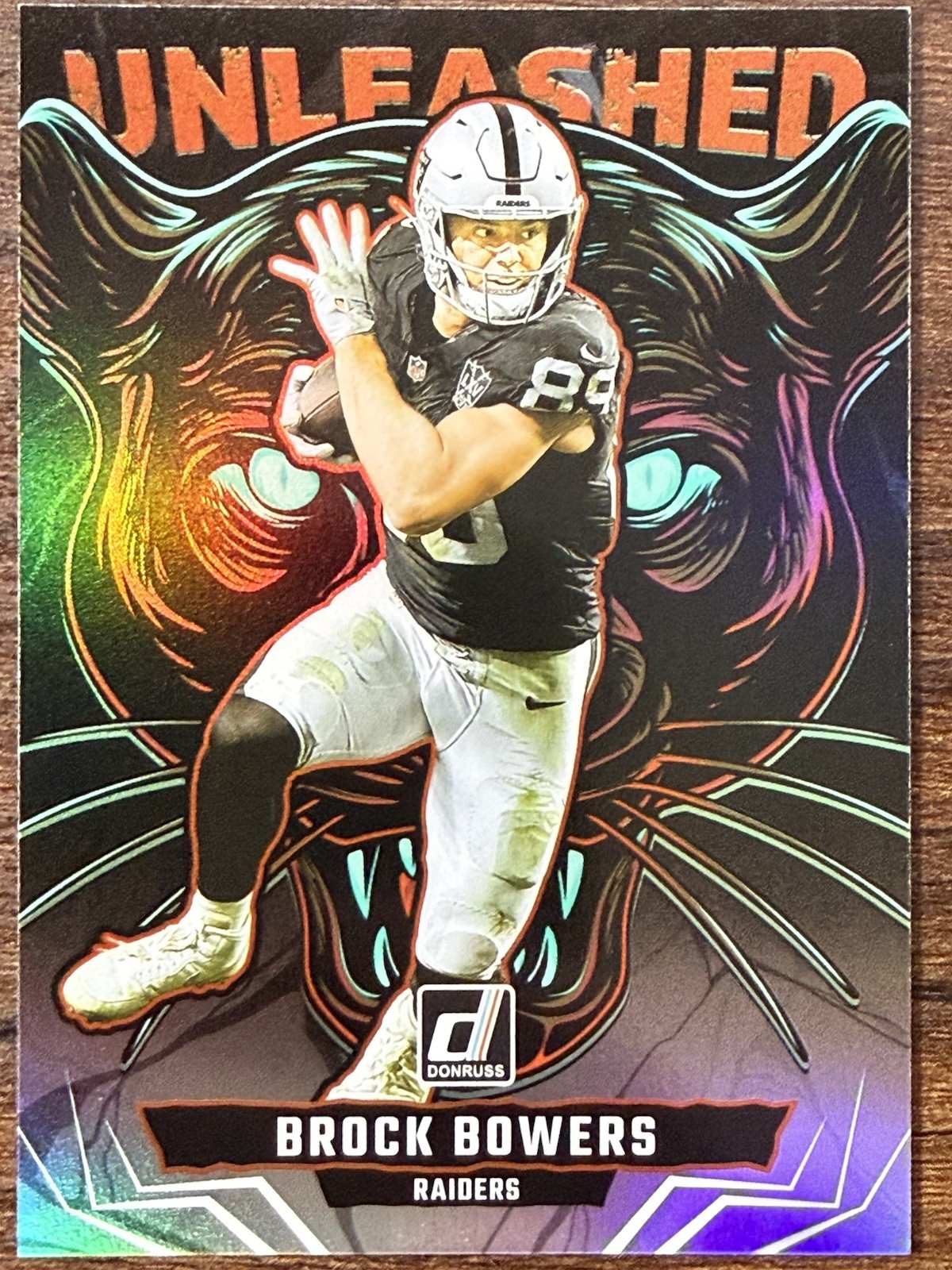 2025 Donruss Brock Bowers Case Hit Unleashed #4 Raiders SSP*
