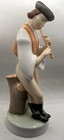 Vintage Zsolnay Pecs Hungarian Porcelain 10" Figurine Man with Flute Retired — photo 6