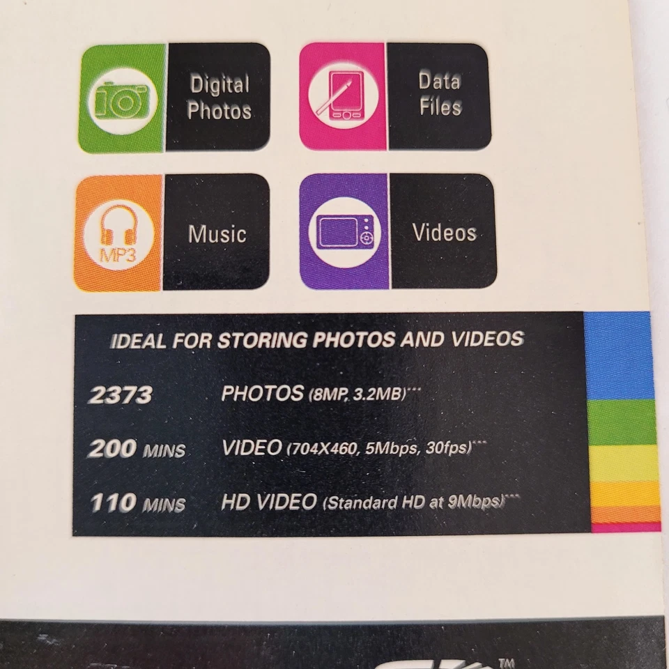 PNY Polaroid 8GB High Capacity Memory Card for Digital Devices 120HD SDHC - Image 4 of 4