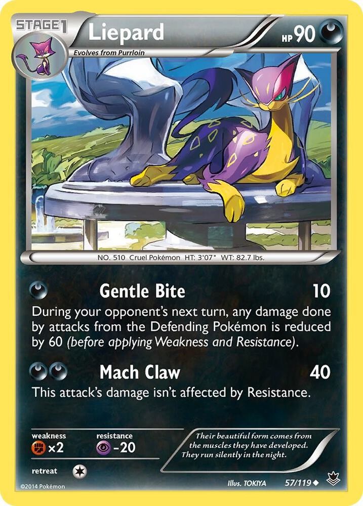 Liepard Uncommon XY - Phantom Forces 57/119 NM