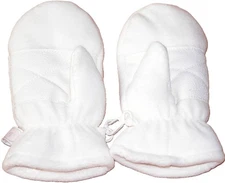 New Vintage 2002 Gymboree Ivory Fleece Snow Angels Mittens Size Small 3 NWT