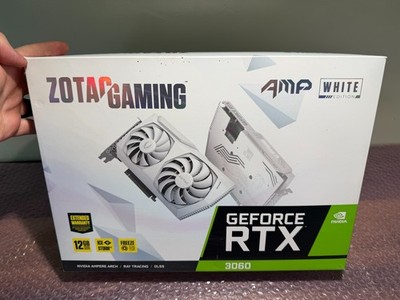 ZOTAC GAMING GeForce RTX 3060 AMP White Edition 12GB GDDR6 Graphics Card