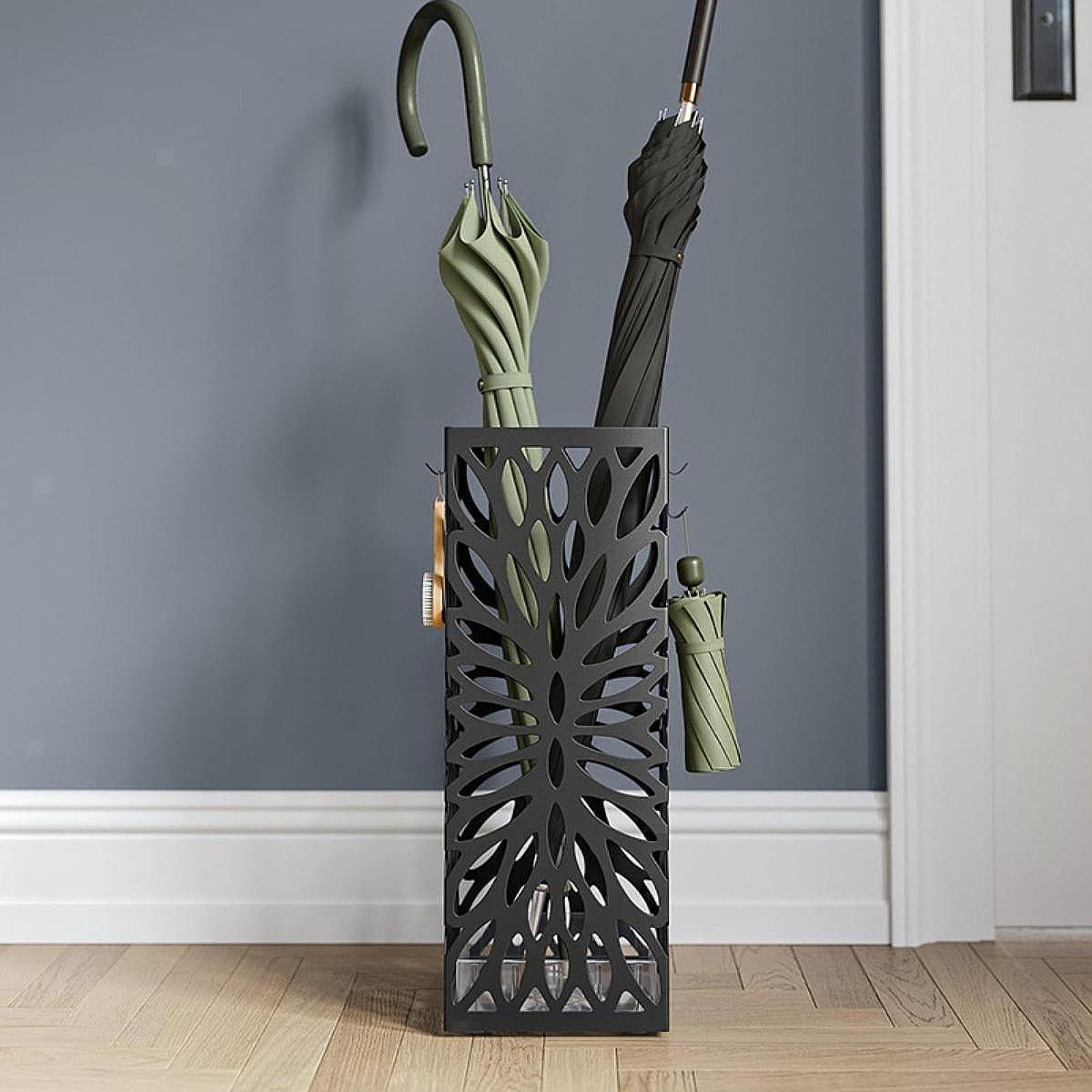 Stylish and Durable Umbrella Stand - Modern Umbrella Storage Rack and Holder for Home, Office, or Entryway - Keeps Floors Dry and Organized