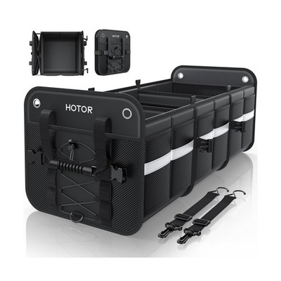 HOTOR Trunk Organizer for SUV   Car Storage Box with Reflective Str... Fas