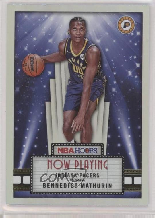 2022-23 Panini NBA Hoops Now Playing Holo Bennedict Mathurin #6 Rookie RC 11qy