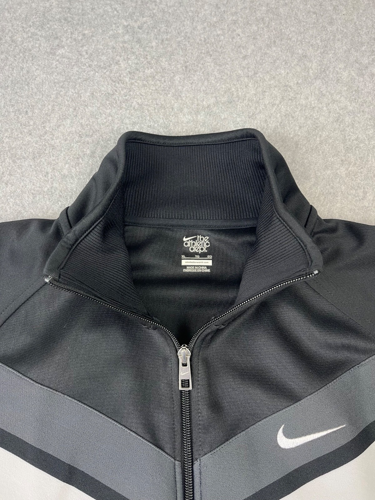 SACAI X NIKE Nike Striker Track Jacket Uomo XL Nero Bianco Sportivo Full Zip Performance