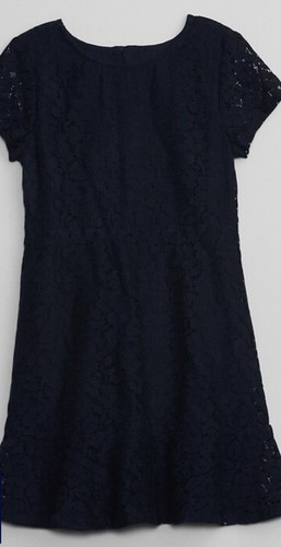 GAP Girls XS (4-5) Floral Lace Lined Dress Navy Blue MSRP: $49.99 NWT - Picture 3 of 3