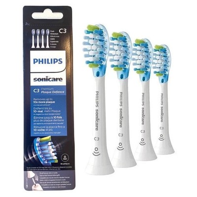 4-Pack C3 Premium Plaque Defence Replacement Brush Heads White HX9044/17
