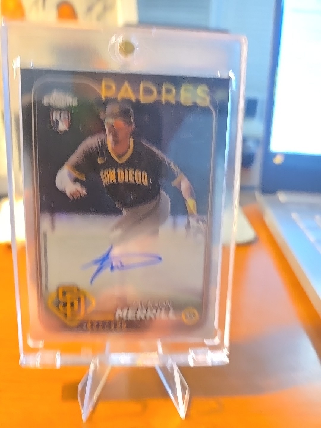 2024 Topps Chrome - Rookie Autographs Jackson Merrill #RA-JME Refractor /499 (AU