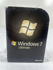 Used Microsoft Windows 7 Ultimate 32 Bit / 64 Bit Full Box 1 User