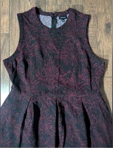 Who What Wear Women's Blue & Purple Floral Swirl Fit & Flare Mini Dress Size XXL - Picture 2 of 16