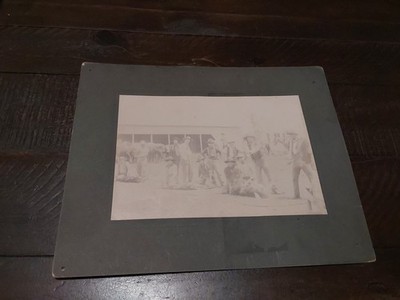 Colony OK Seger Indian School Photo ''Little Wolf & His Son'' Roped Animals