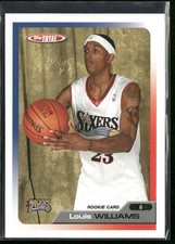 2005-06 Topps Total Louis Williams RC #327 Philadelphia 76ers