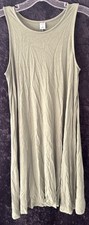 Women’s Old Navy Light Green XS Sleeveless Cotton Polyester Knee Length Dress 