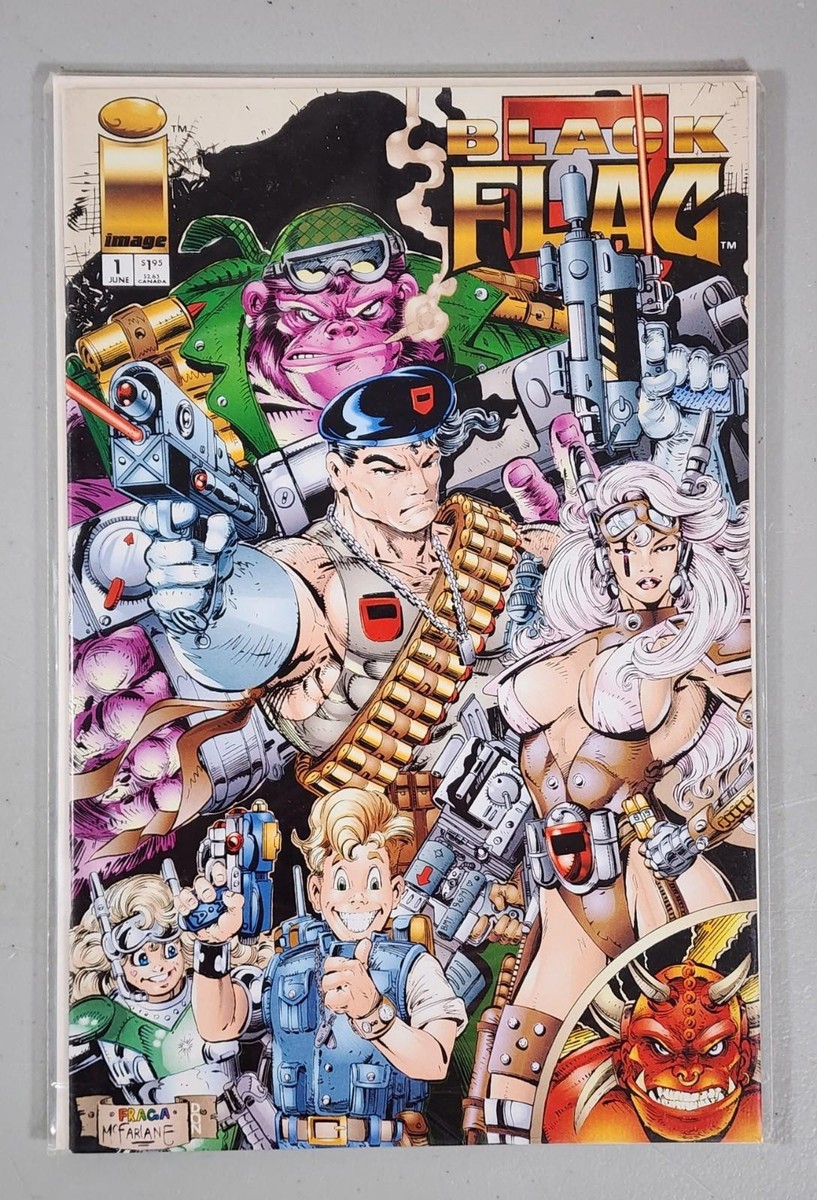 アメコミBLACK FLAG #1 1994 Fraga & McFarlane Black Flag Preview Edition #1 (Image Comics June 1994) for sale