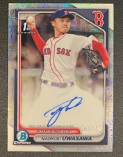 2024 Bowman Chrome Naoyuki Uwasawa Mojo Refractor Auto Signed CPA-NU /150