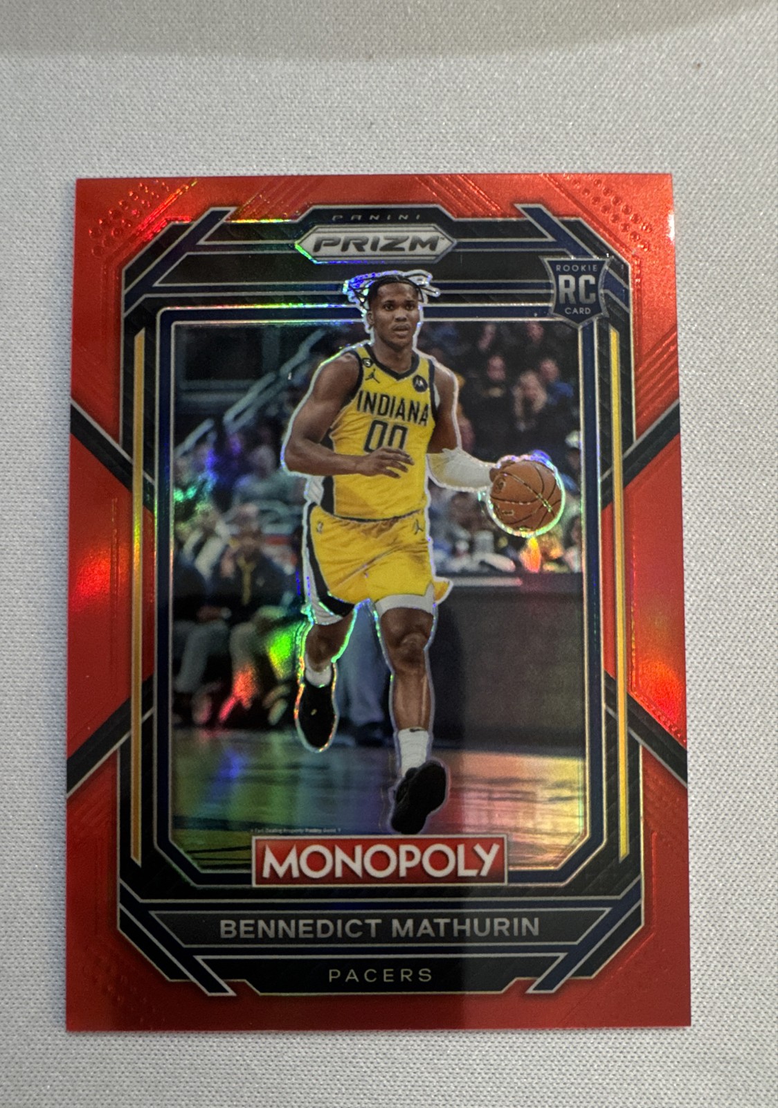 2022-23 Panini Prizm Monopoly - Bennedict Mathurin #36 Red Prizm /99 (RC)
