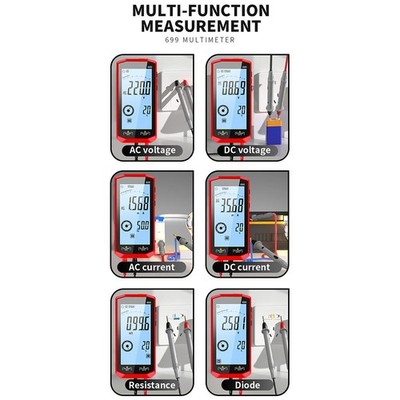 Digital Multimeter AC/DC Current Measurement For Automotive Repair ...