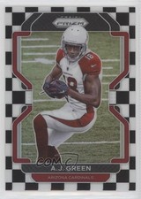 2021 Panini Prizm Black & White Checker Prizm AJ Green #74 fm0