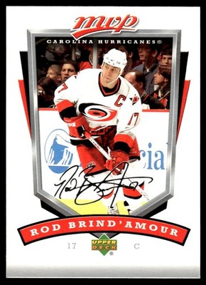 2006-07 Upper Deck MVP #52 Rod Brind'Amour Carolina Hurricanes Hockey Card