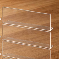 10 Pezzi Divisore Trasparente in PVC Tagliabile per Supermercato, Magazzino