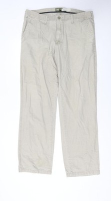 Lee Herren Beige Chino Straight Fit Baumwolle Hose 36W 34L