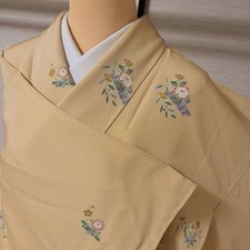 Koshida Kimono Sleeve Pure Silk 158cm Length 67cm Size Japan