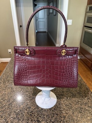 Tory Burch Lee Radziwill Small Leather Embossed Handbag - 58427