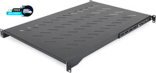 1U 4  Post Server Rack Shelf  Vented  Adjustable Mounting Depth 28 34.4I