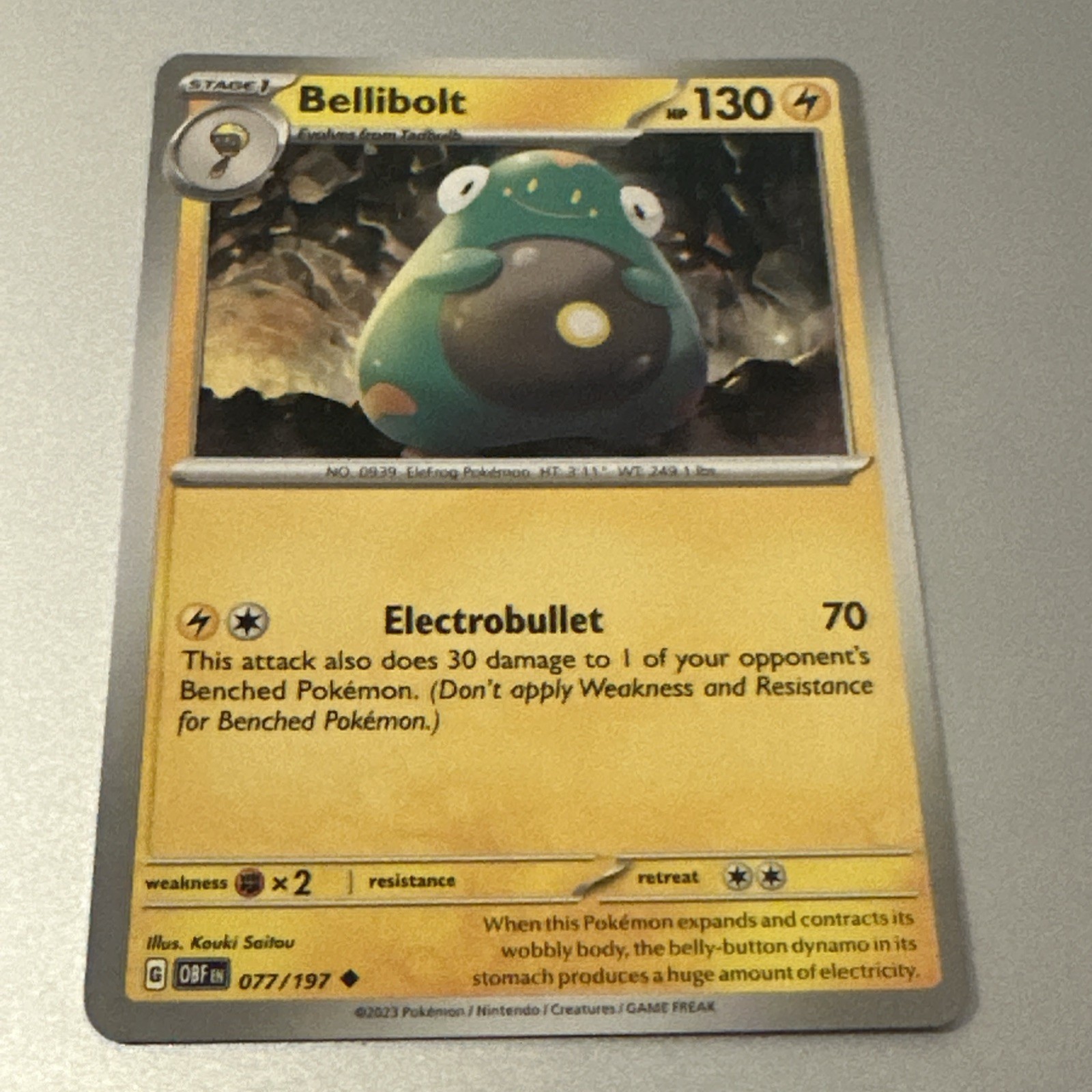 Bellibolt Pokemon TCG Card 077/197 NM - Buy 3 Get 2 Free