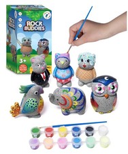 Rock Buddies - DIY Resin Shaped Stone Like Material Animal Figures ... Fast Ship