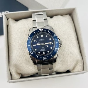 Seiko Prospex Sea SNE585 Solar Men's Blue Dial Stainless Steel Watch New 38.5mm