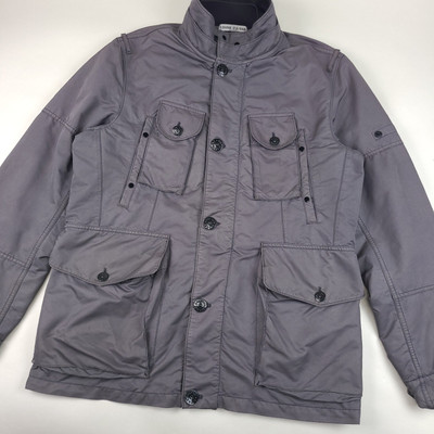 Vintage Stone Island Jacket Mens XL Gray Microfiber Field 2010 | eBay