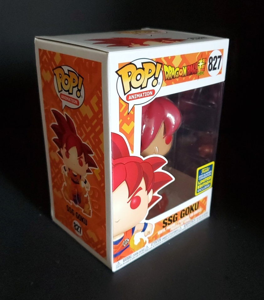 Funko Pop! Dragon Ball Super #827 SSG Goku 2020 SDCC Exclusive w