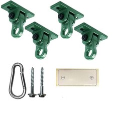 Heavy Duty Green Swing Hangers Screws Bolts Included Over 5000 lb Capacity 4 Pk