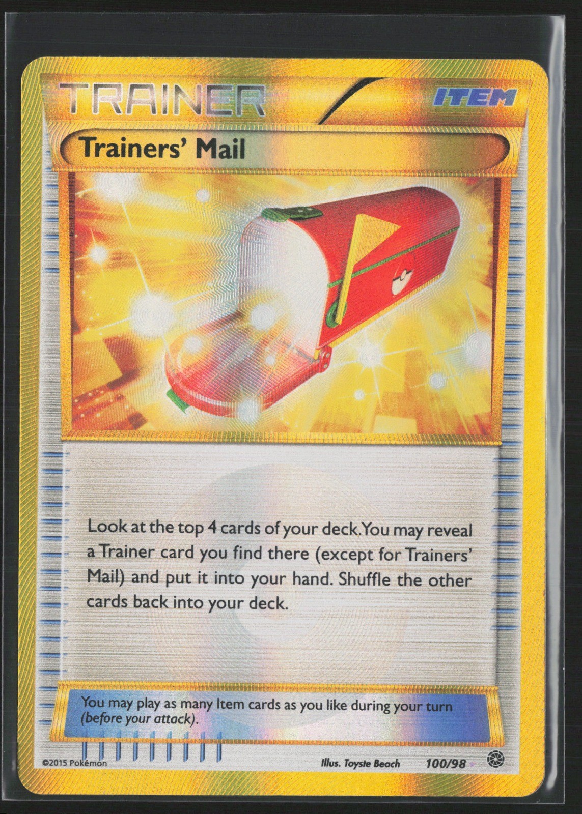 Trainers' Mail (Secret) 100/98 - XY - Ancient Origins - NM