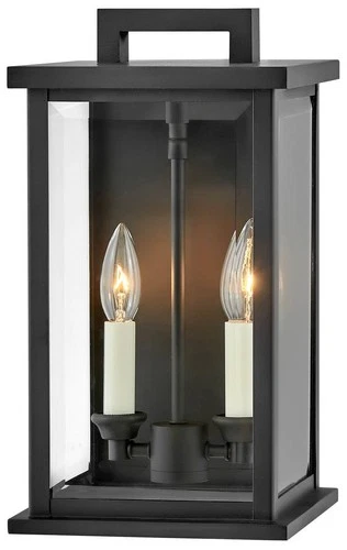 Hinkley Weymouth 14 1/4" High Black Outdoor Wall Light - Picture 2 of 3