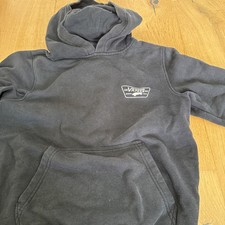 Vans Kids Black Logo Hoodie Size Medium