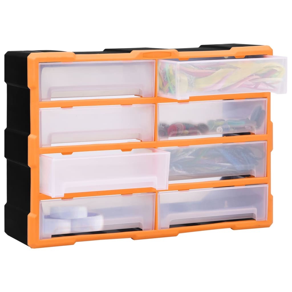 Contenitore 8 Cassetti Grandi 52x16x37 cm - Organizer Ufficio e Archivio - 3