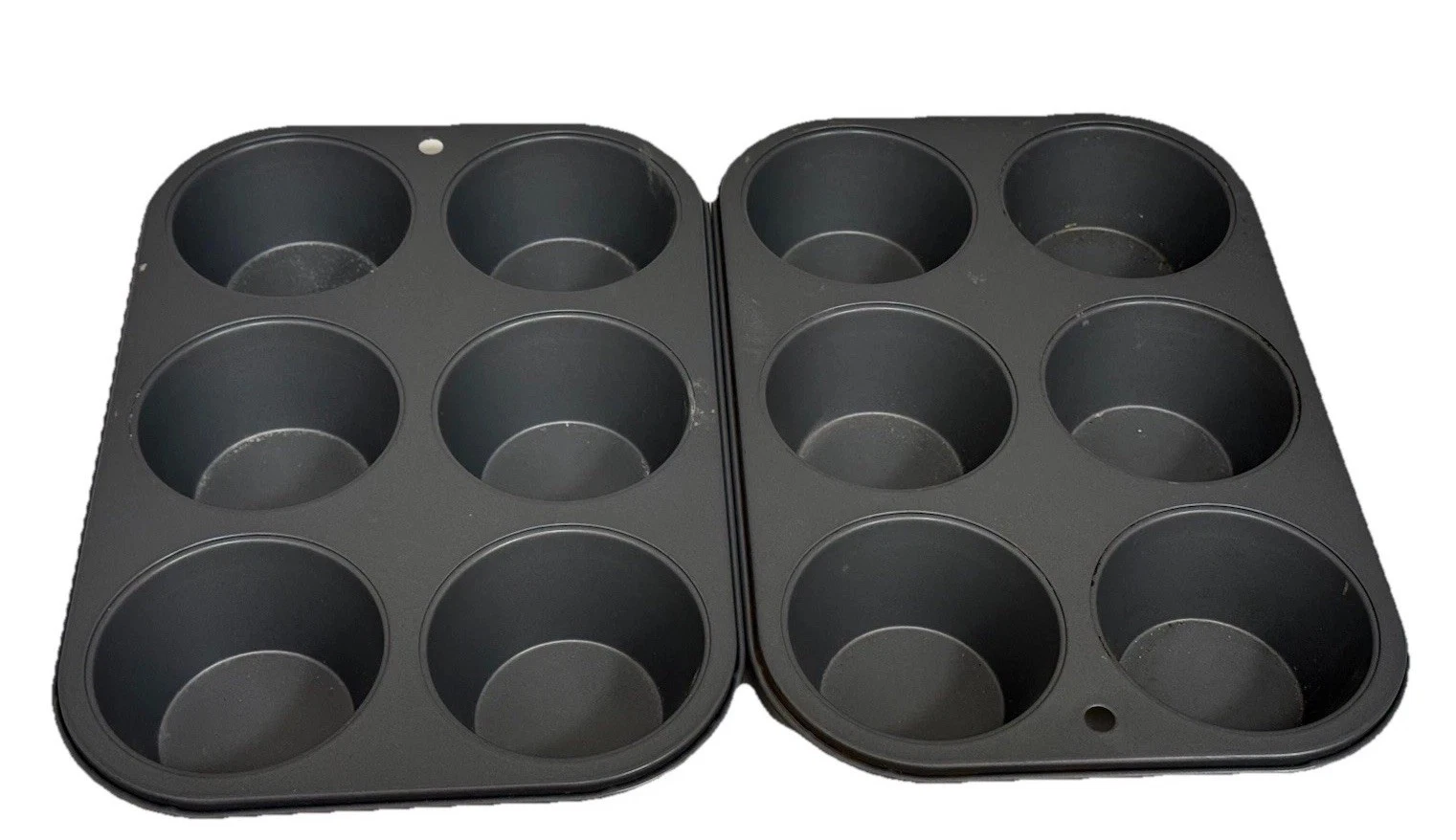 Muffin Tins Texas Jumbo Set Of 2 Everyday Nonstick Steel Pans 6 Wells Baking.
Opens in a new window