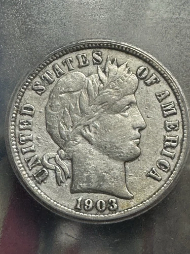 1903-s Barber Dime, Better Date, ICG EF Details, Free shipping