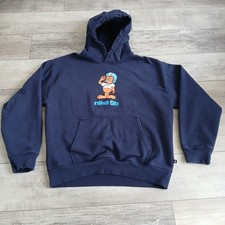 Nike SB Blue Hoodie Sweatshirt Men's Medium Skateboard Heavyweight Salute