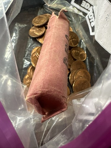 1956-D Wheat Penny Roll (one) Uncirculated - Picture 6 of 11